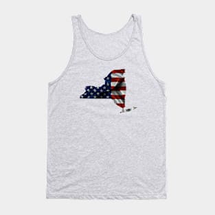 New York American Flag Wrap Tank Top